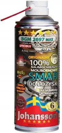 Smar do łożysk MoS2 BGM 2697 JOHANSSON 400ml Nowość